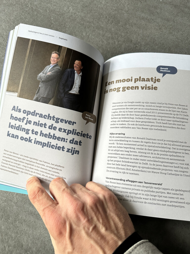 Binnenwerk boek 'Opdrachtgever ben je (niet) zomaar'